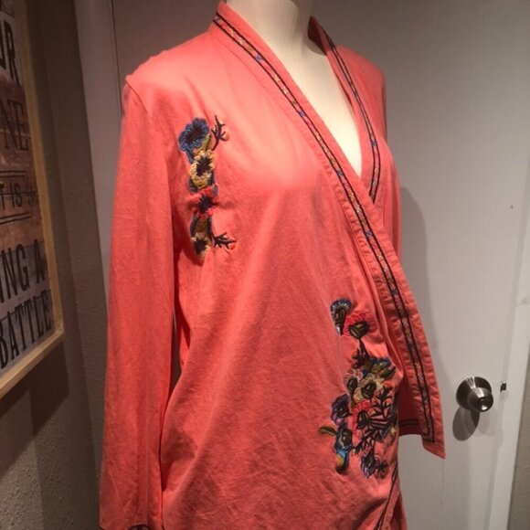 nwot paparazzi cascading lightweight jacket hand embroidered medium womens - Picture 3 of 9